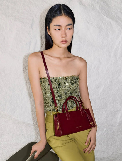 Mini Kerry Tote Bag - Mulberry Plum