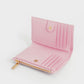 Lillie Quilted Mini Wallet - Pink