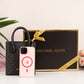 Mercer Extra-Small Logo and Leather Crossbody Bag- BLACK
