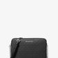 Jet Set Large Printed Logo Crossbody Bag- BLACK