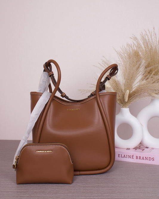 Mini Lyla Tubular Tote Bag - Chocolate