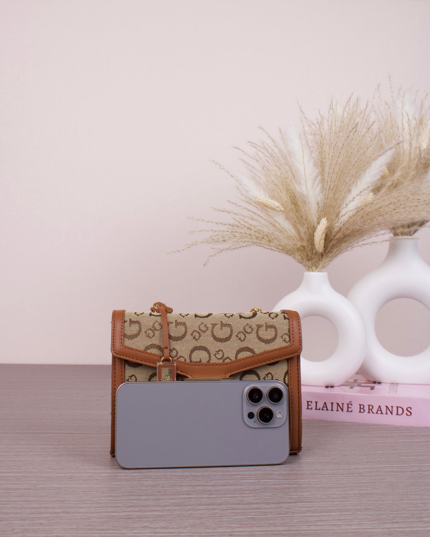 Sabrina Wallet on a String- Brown