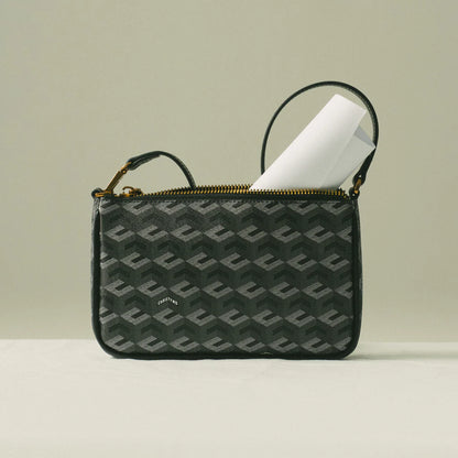 MILO MONOGRAM POUCH- Black