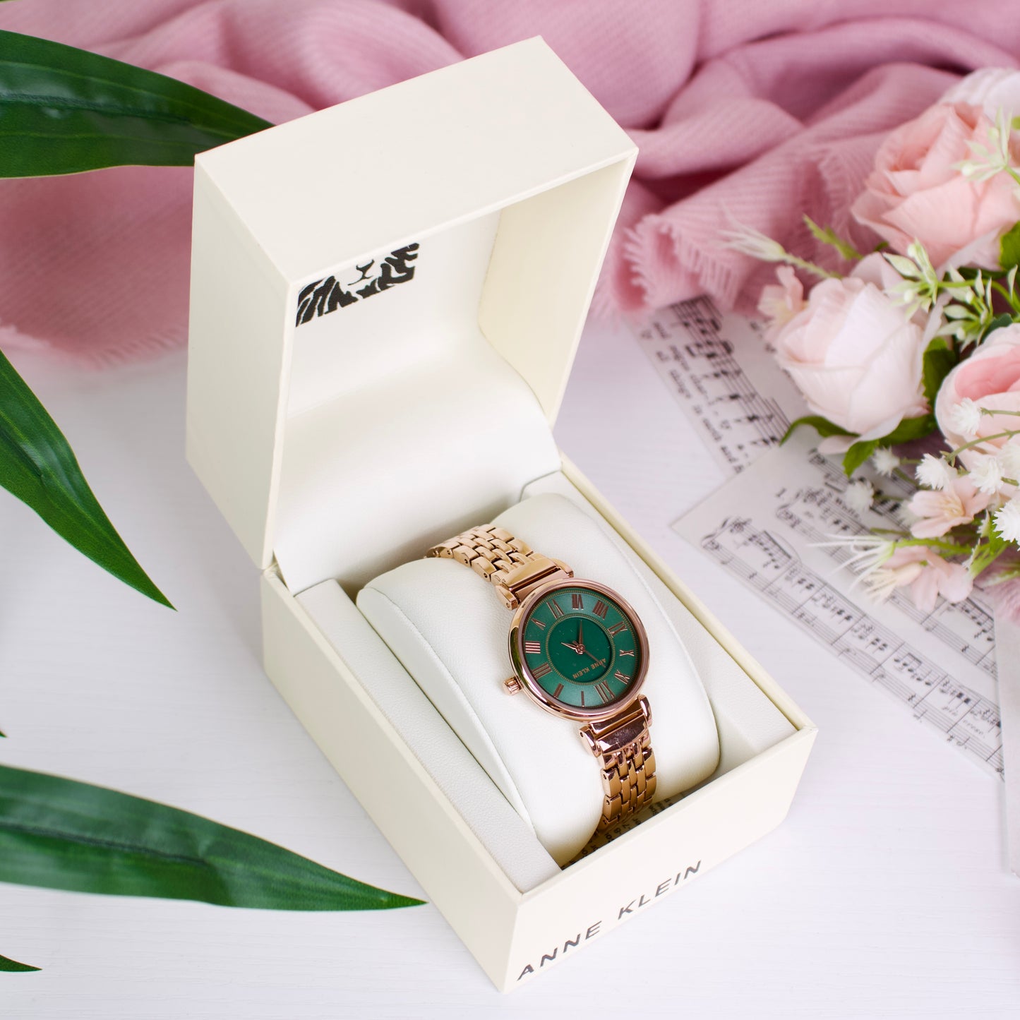 Bracelet Watch – Rose Gold/Green