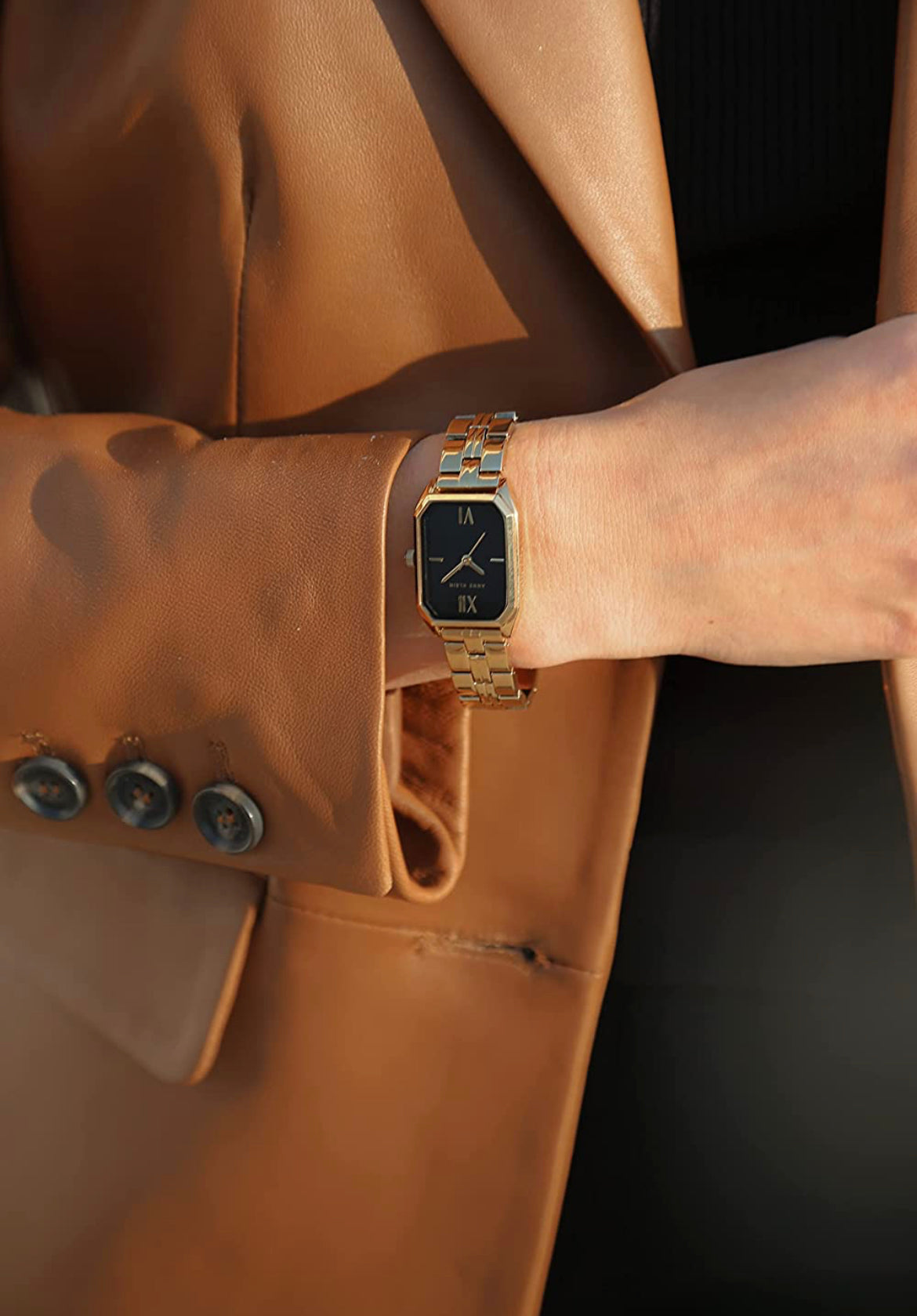 Bracelet Watch- Gold/Black