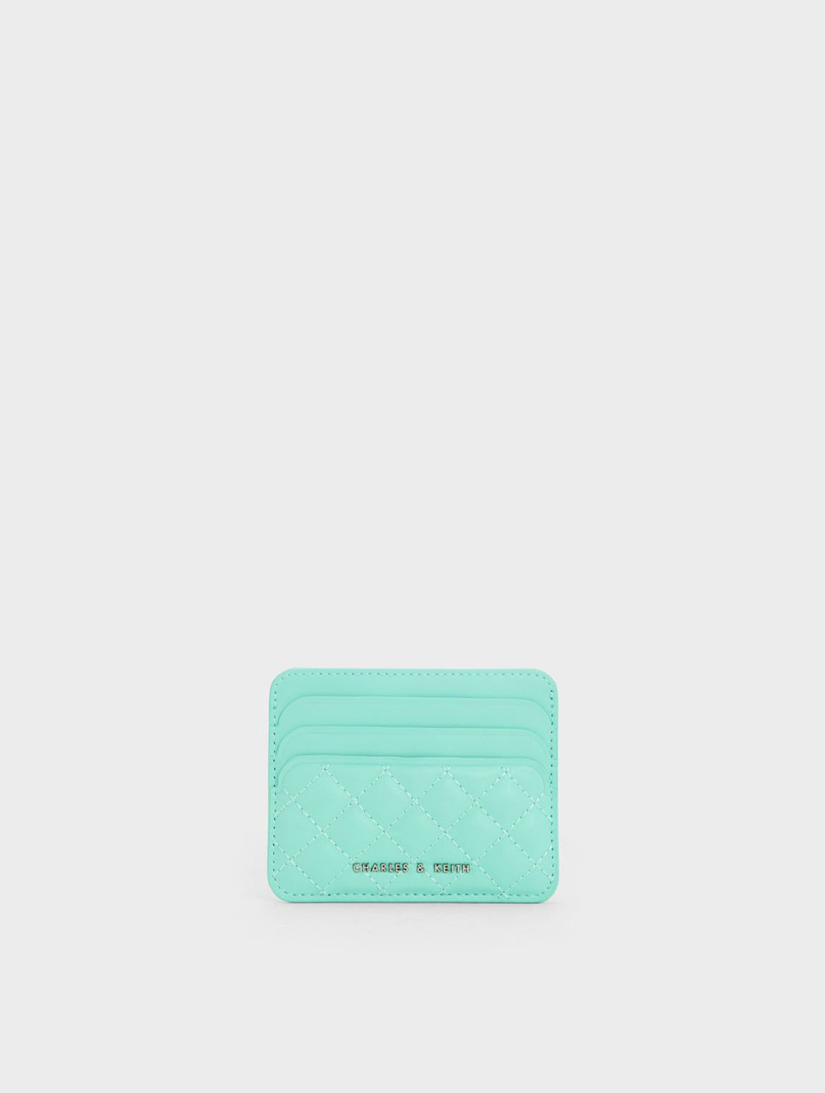 Cleo Quilted Card Holder - Mint Green