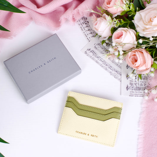 Two-Tone Multi-Slot Card Holder – Butter