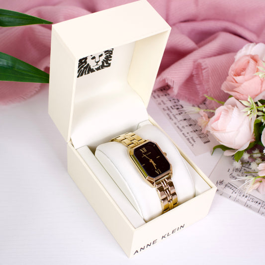 Bracelet Watch- Gold/Black