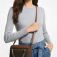 Jet Set Large Logo Crossbody Bag - BROWN
