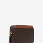 Jet Set Large Logo Crossbody Bag - BROWN