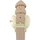Textured Strap Watch – Tan/Gold